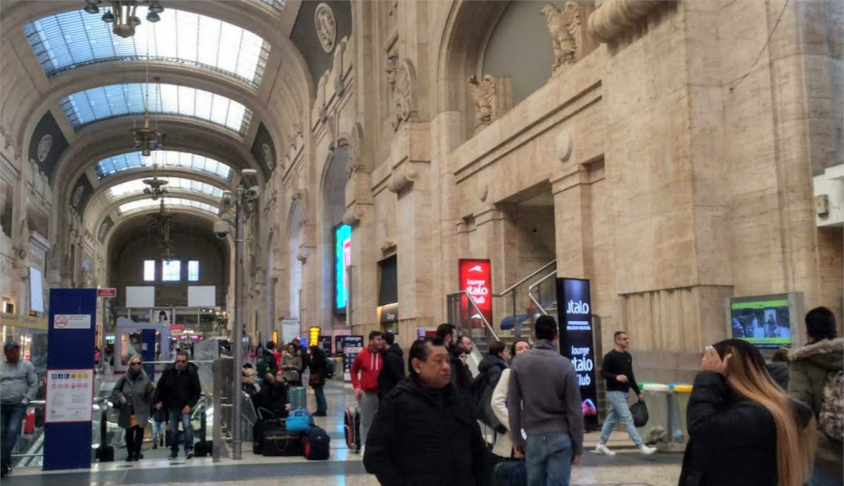 Stazione Milano Centrale. Spesso centro di borseggio